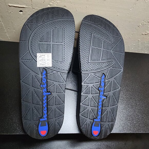 Champion Black Flat Lightweight Slides Sandals - Picture 7 of 9